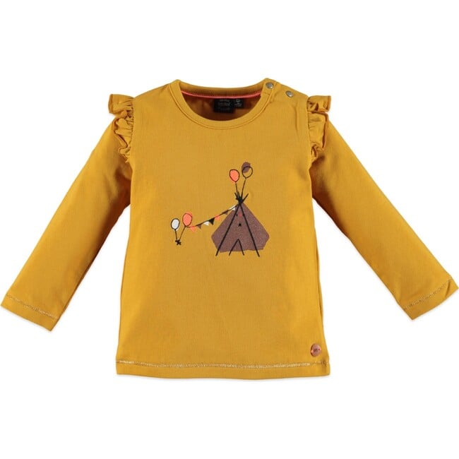 Tent Long Sleeve Tee, Mustard