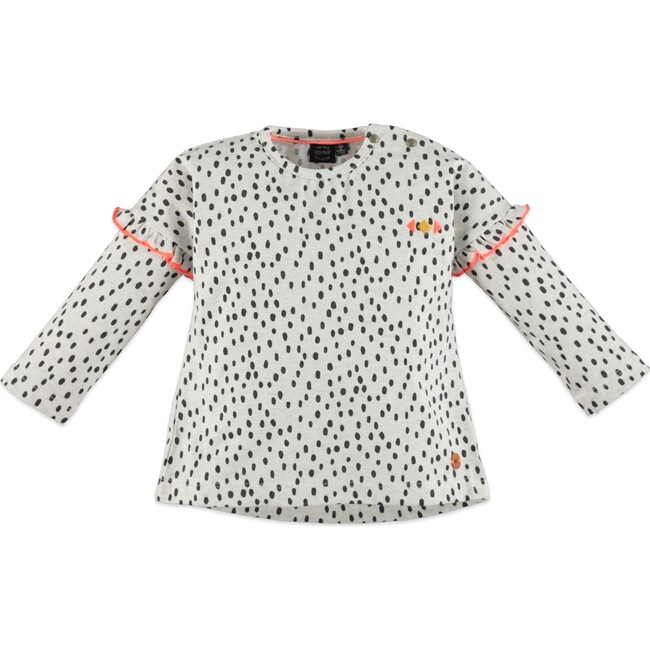 Ruffles Top, Crème Melee