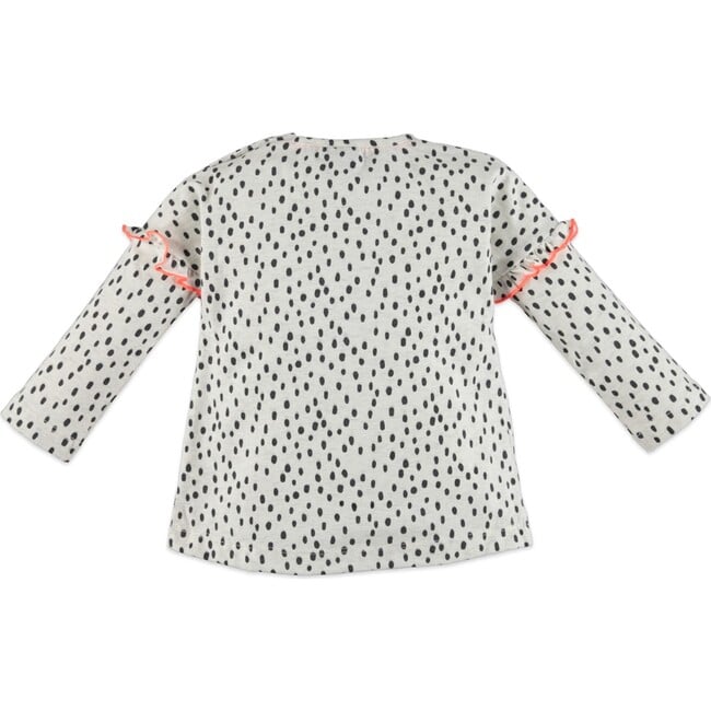 Ruffles Top, Crème Melee - T-Shirts - 2
