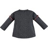 Girls Ruffles Top, Grey Dove - T-Shirts - 2