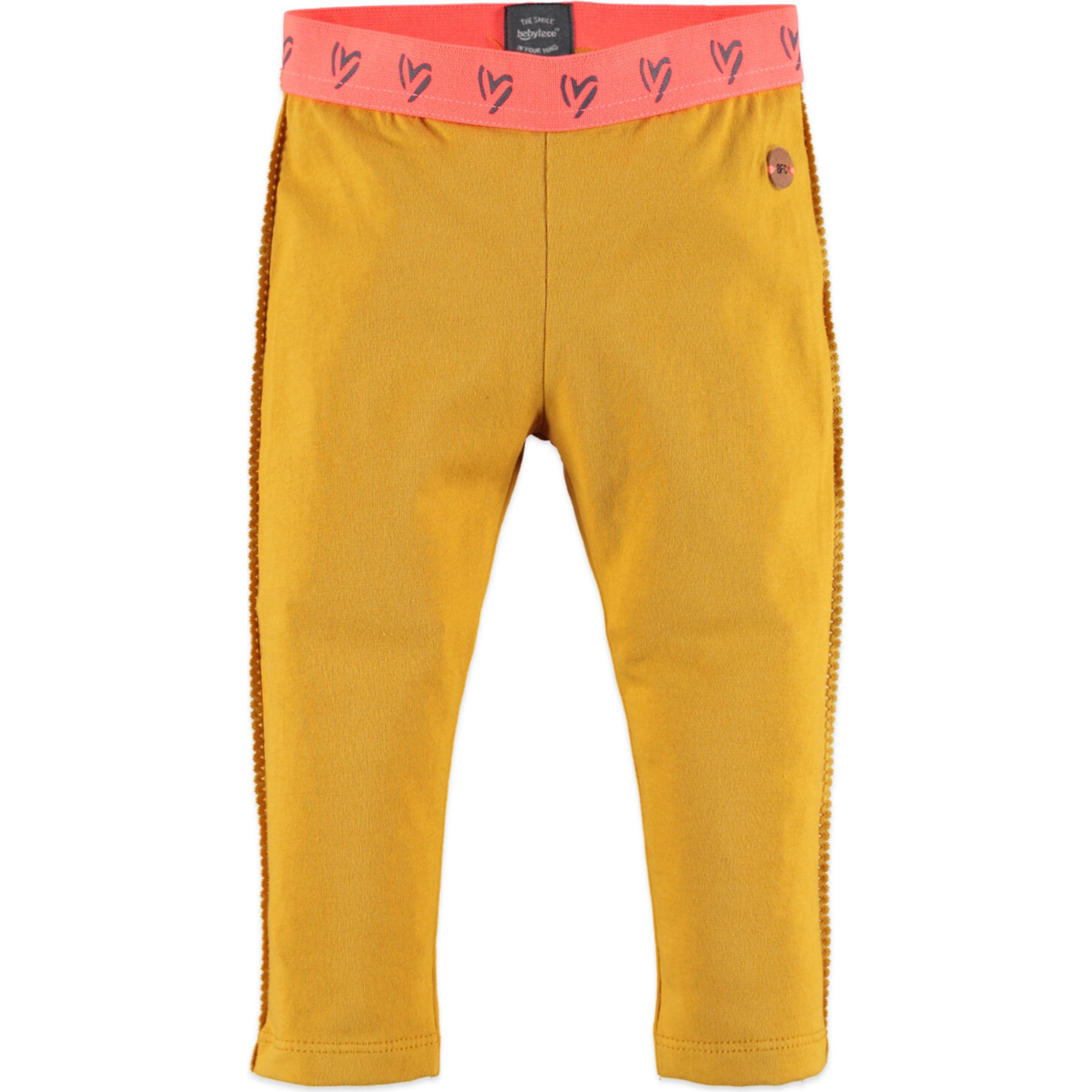 Girls Leggings, Ocher - Leggings - 1