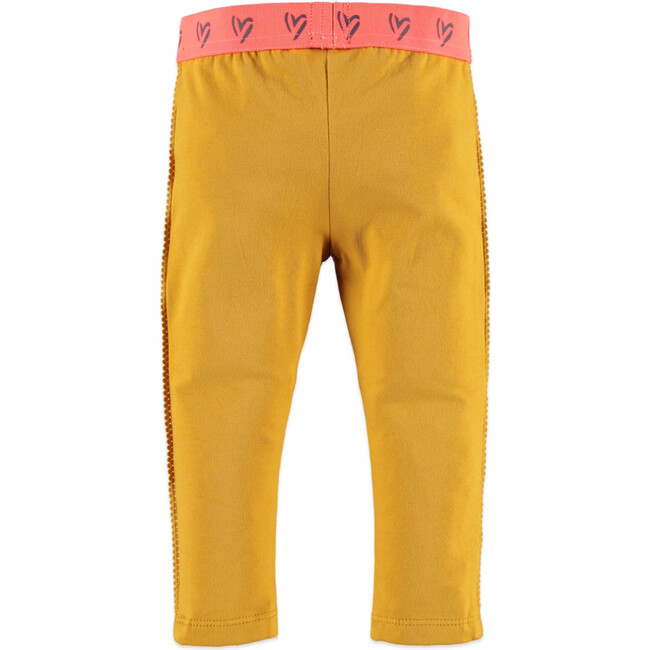 Girls Leggings, Ocher - Leggings - 2