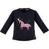 Unicorn Top, Blue Night - T-Shirts - 1 - thumbnail