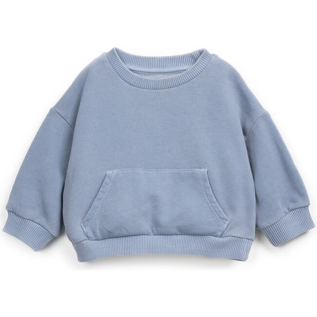 Kangaroo Pocket Sweatshirt, Light Blue - Sweatshirts - 1