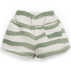 Wavey Striped Sweatshorts, Green & Multicolors - Shorts - 2
