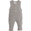 Knit Jumpsuit, Black and White - Rompers - 1 - thumbnail