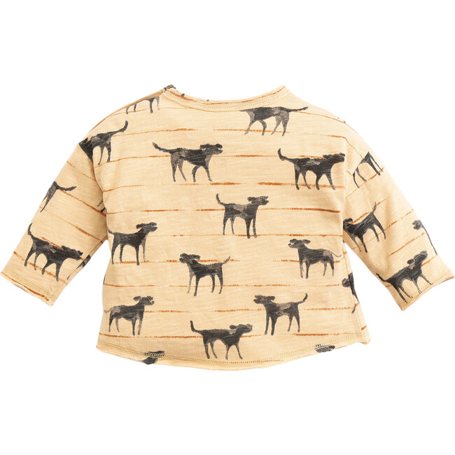Dog Printed Shirt, Yellow - Shirts - 2