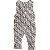 Knit Jumpsuit, Black and White - Rompers - 2
