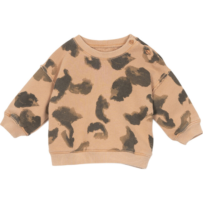 Printed Pullover, Brown