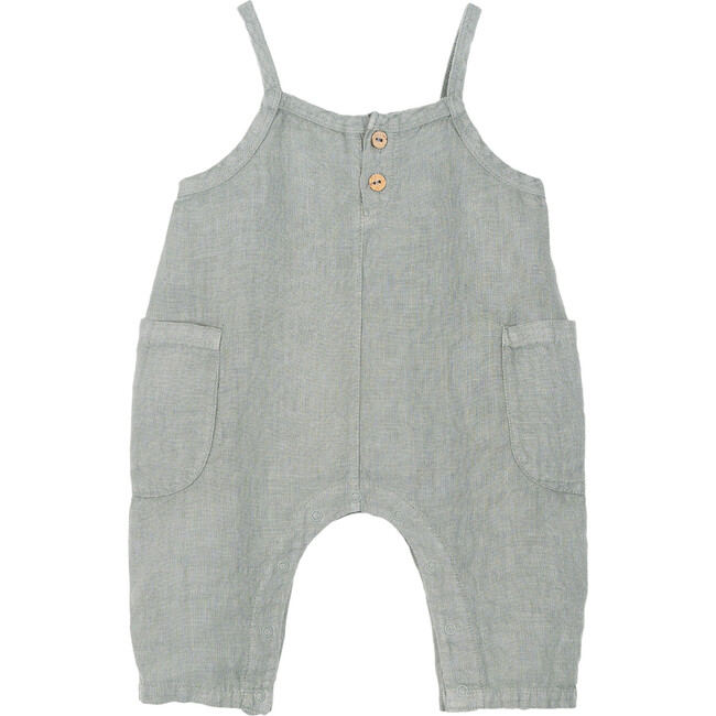 Jumpsuit, Slate Grey-Green - Rompers - 1