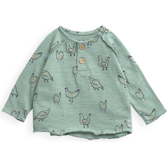 Long Sleeve Tee Shirt, Chicken Print