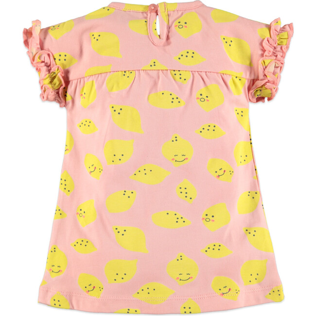 Ruffle Lemon Tunic, Pink - Shirts - 2