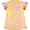 Ruffle Lemon Tunic, Pink - Shirts - 2