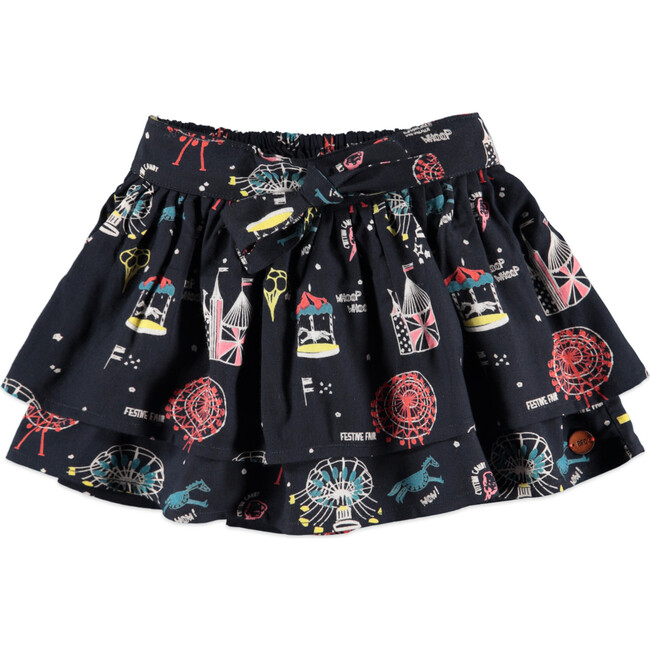 Festive Fair Skirt, Navy - Skirts - 1