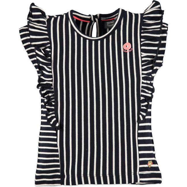 Ruffle Top, Blue Navy