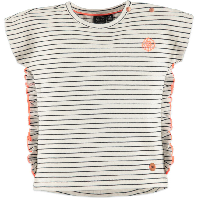 Ruffle Tee, Stripes