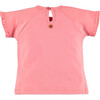Ruffle Tee, Pink - T-Shirts - 2 - thumbnail