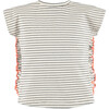 Ruffle Tee, Stripes - T-Shirts - 2