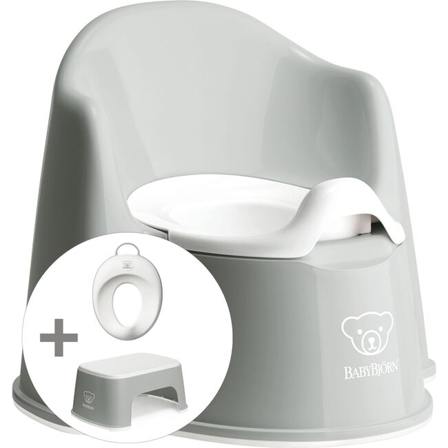 Potty Training Bundle, Grey/White