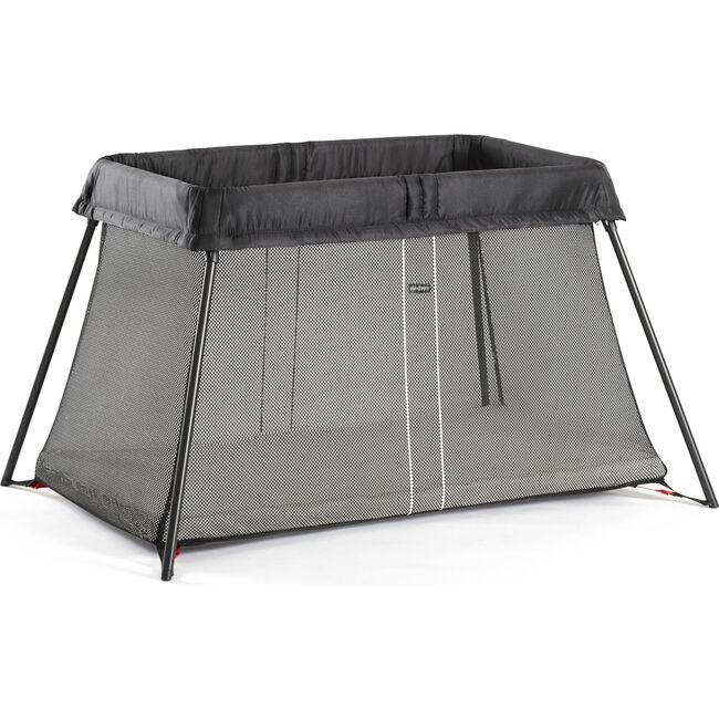 Travel Crib Light Black & Fitted Sheet Bundle Pack