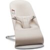 Baby Bouncer Bliss, 3D Jersey, Light Beige - Bouncers - 1 - thumbnail