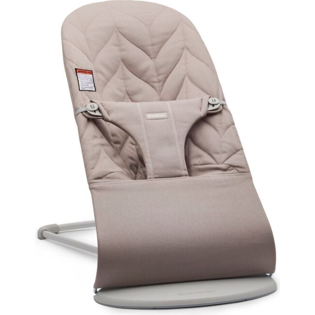Baby Bouncer Bliss, Petal Quilt Woven, Sand Gray