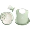 Baby Dinner Set, Powder Green - Bibs - 1 - thumbnail