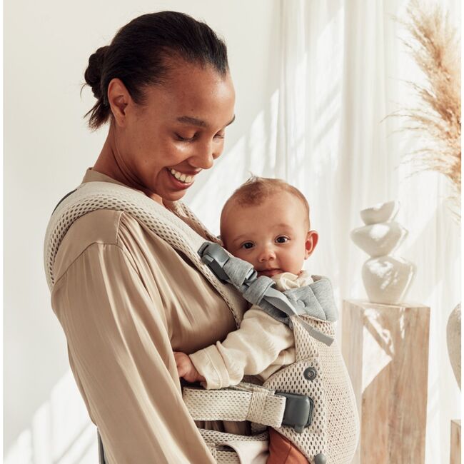 Baby Carrier Harmony, 3D Mesh, Cream - Carriers - 2