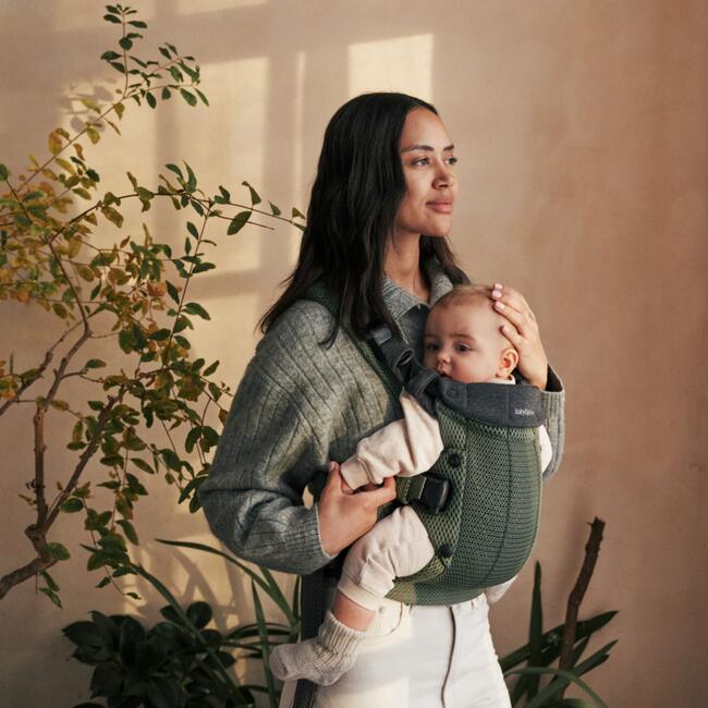 Baby Carrier Harmony, 3D Mesh, Dark Green - Carriers - 4