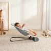 Baby Bouncer Bliss, Woven, Light Gray Melange - Bouncers - 2