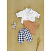 Woven Checked Pants, Black And White - Pants - 3