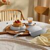 Baby Dinner Set, Gray - Bibs - 4