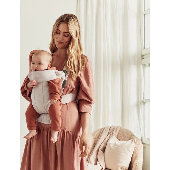 Baby Carrier Mini, 3D Jersey, Light Beige - Carriers - 5