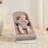 Baby Bouncer Bliss, Petal Quilt Woven, Sand Gray - Bouncers - 4
