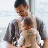 Baby Carrier Mini, Woven, Beige - Carriers - 4