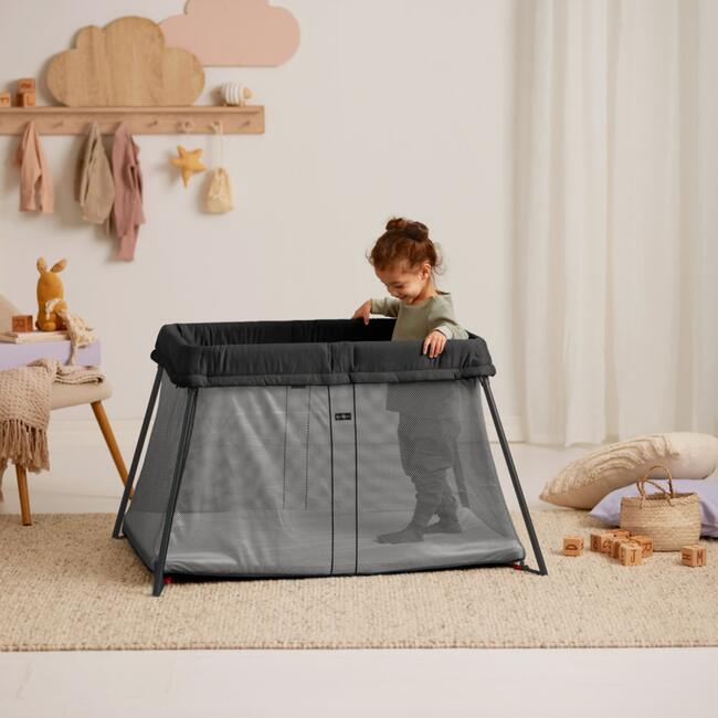 Travel Crib Light Black & Fitted Sheet Bundle Pack - Travel Cribs - 5