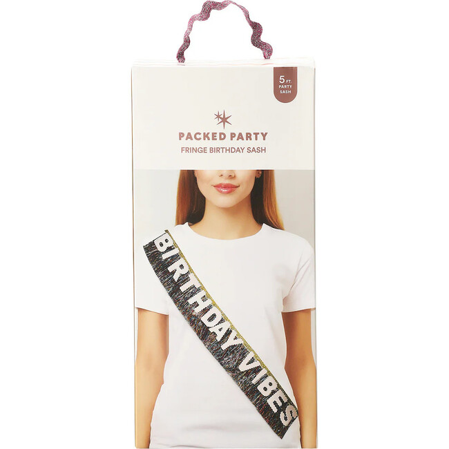 Birthday Vibes Forever Glitter Sash