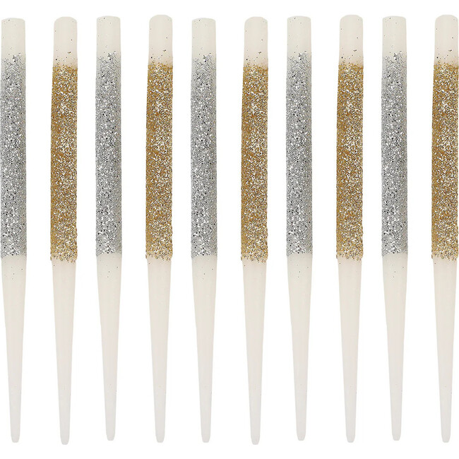 More Metallic More Fun Birthday Candle Set - Party Accessories - 3