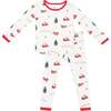 Long Sleeve Toddler Pajama in Santa Sleigh - Pajamas - 1 - thumbnail