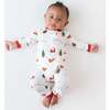 Zippered Romper in Santa Sleigh - Rompers - 2