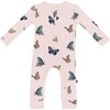 Zippered Romper in Blush Butterfly - Rompers - 1 - thumbnail