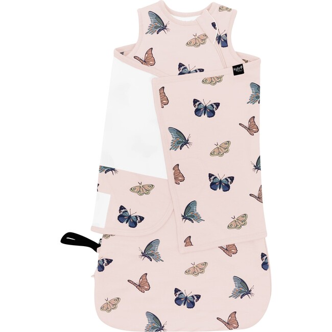 Sleep Bag Swaddler in Blush Butterfly
