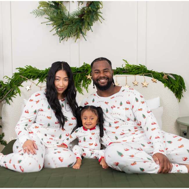 Zippered Romper in Santa Sleigh - Rompers - 4