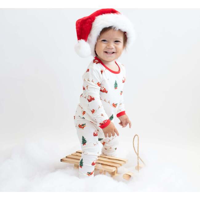 Long Sleeve Toddler Pajama in Santa Sleigh - Pajamas - 3