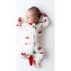 Zippered Footie in Santa Sleigh - Footie Pajamas - 2