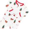 Zippered Romper in Santa Sleigh - Rompers - 6