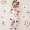Zippered Romper in Blush Butterfly - Rompers - 2