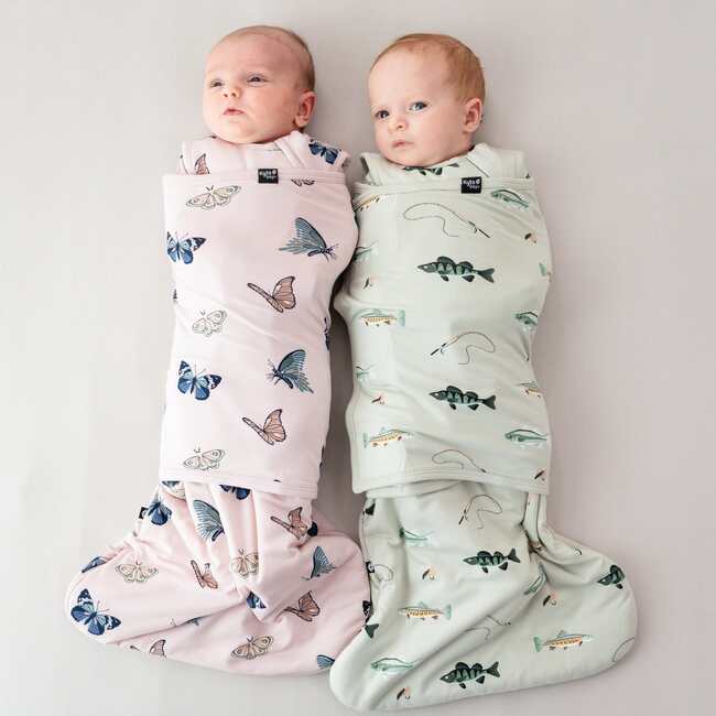 Sleep Bag Swaddler in Blush Butterfly - Swaddles - 3