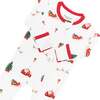 Zippered Footie in Santa Sleigh - Footie Pajamas - 6