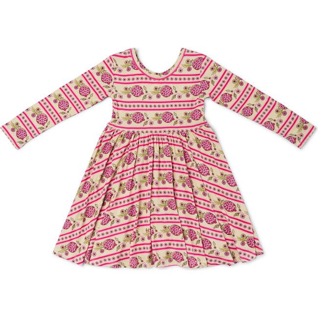 Bamboo Twirl Dress, Pomegranate Soiree